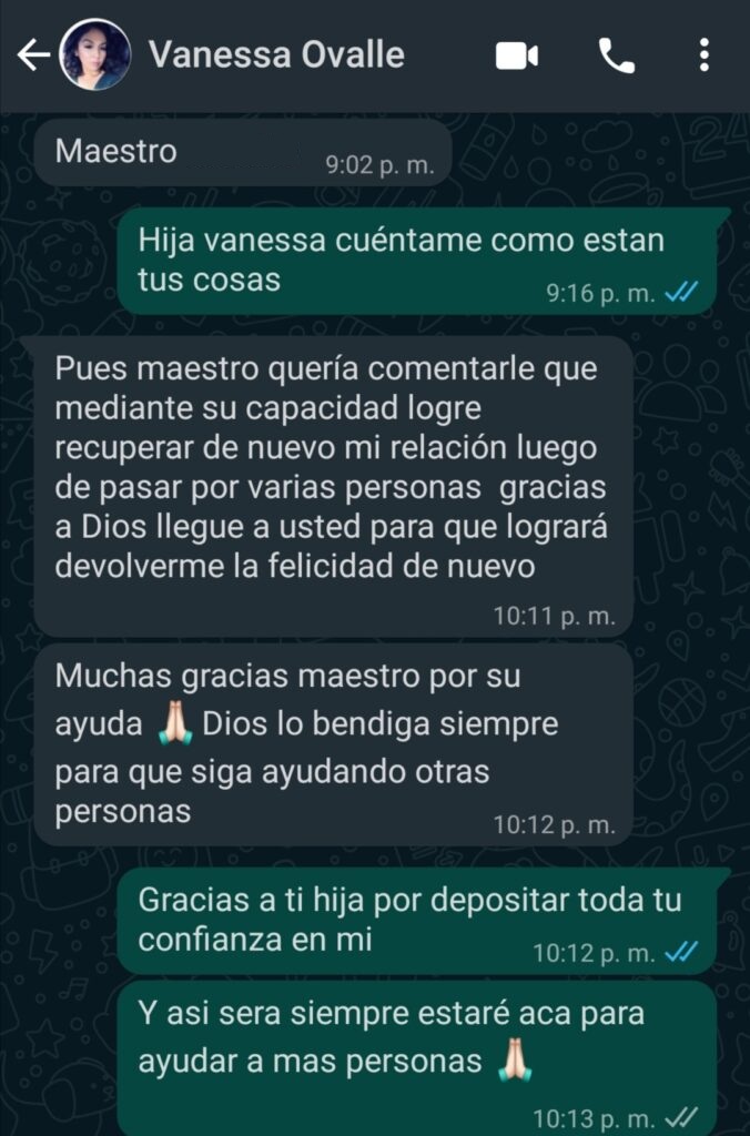 Testimonio real por WhatsApp